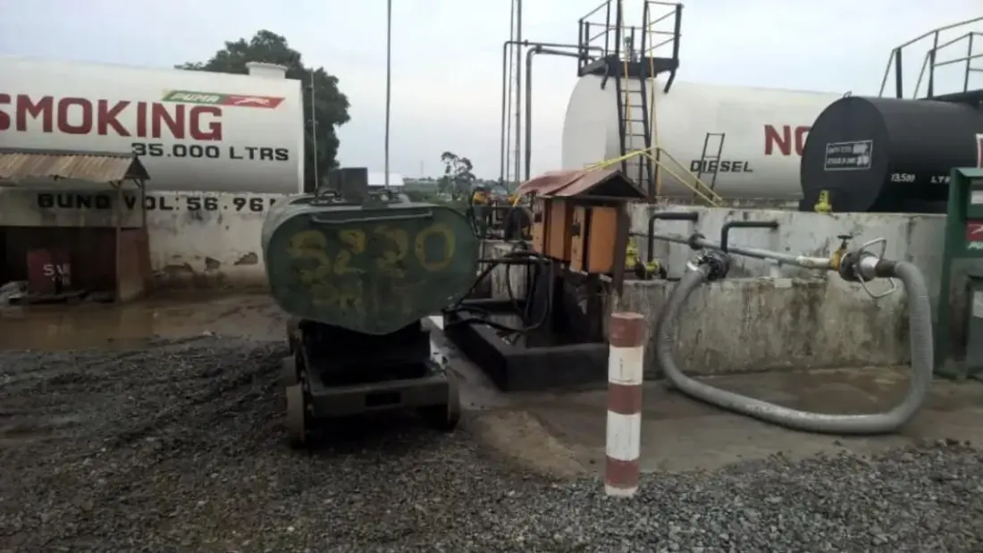 Oil refinery and fuel storage facility